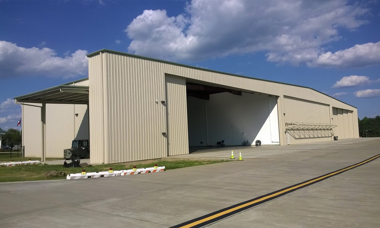 Outside View of Hangar