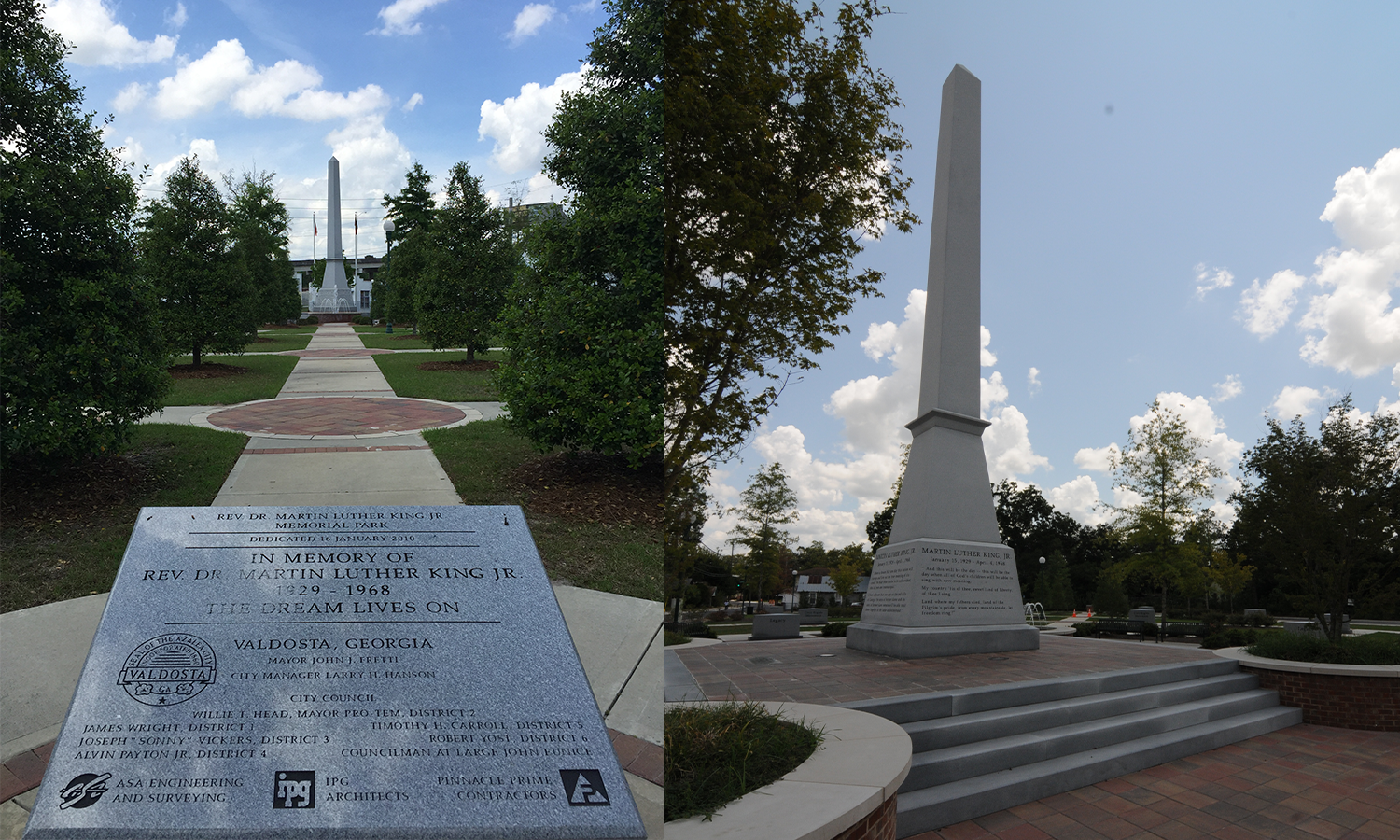 The Obelisk and Plaque